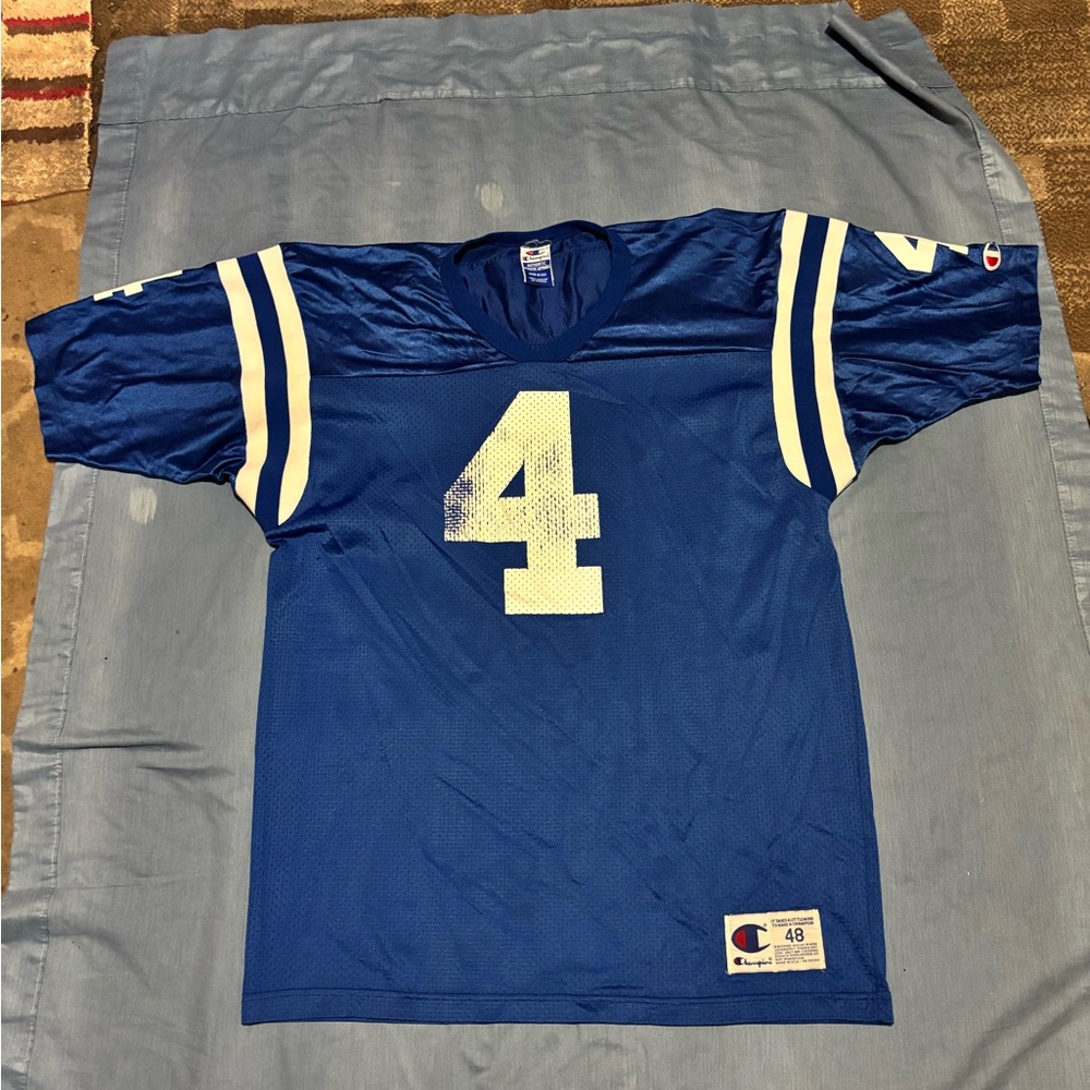 Vintage rare Indianapolis Colts, Jim Harbaugh, NFL jersey size 48 champion